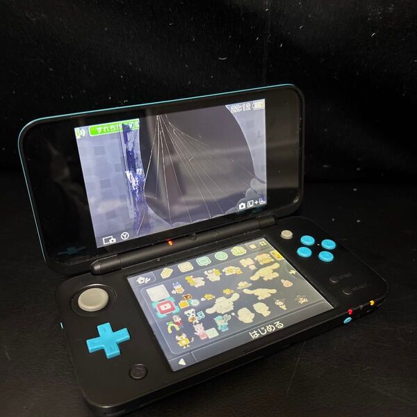 New Nintendo 2DS LL ブラック×ターコイズ ジャンク品
