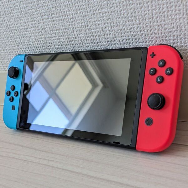 【美品】Nintendo Switch 本体 HAD 新モデル バッテリー強化 ネオンブルーネオンレッド