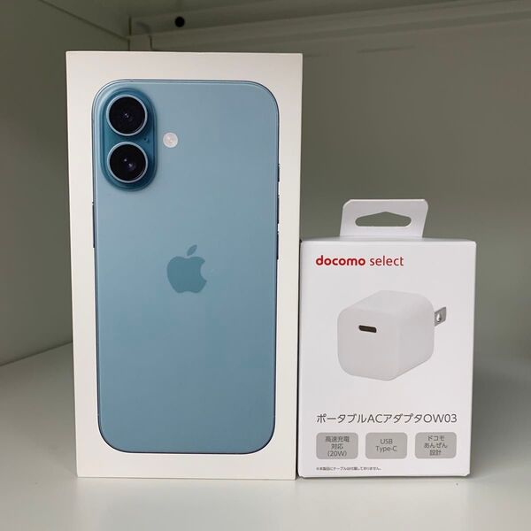 新品未開封・アップルストア版・おまけ付き・iPhone 16 128GB ティール
