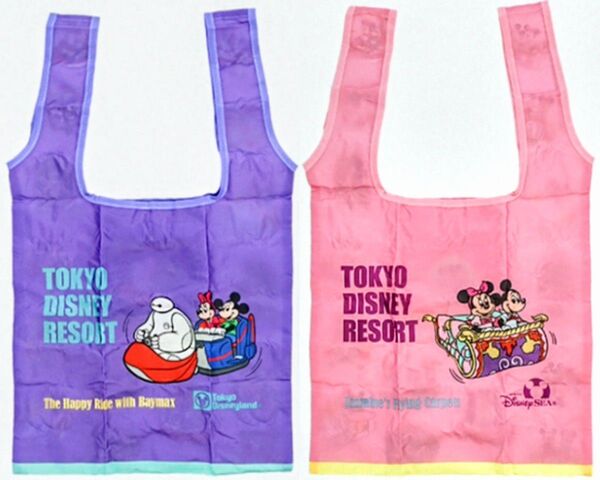 【購入済】東京ディズニーリゾート カプセルトイ パークアトラク第2弾 エコバッグ ベイマックス&フライングカーペット
