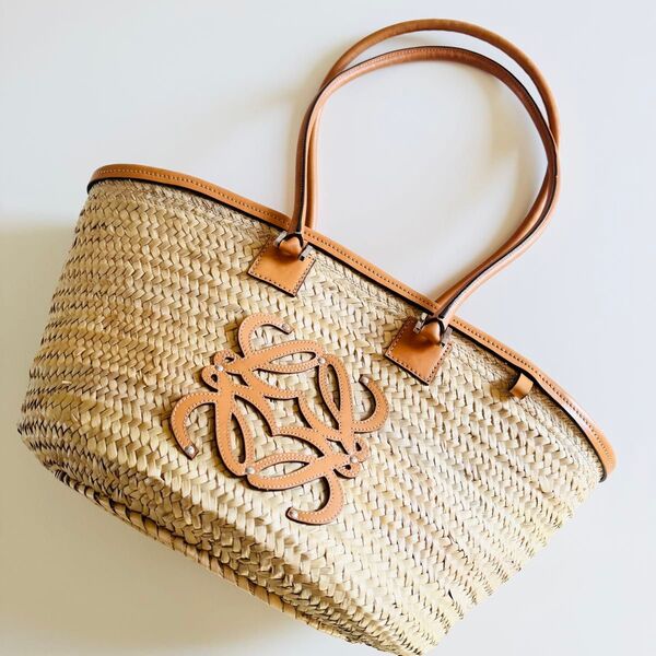 LOEWE ロエベ アナグラム ストローバッグ かごバッグ 大きい