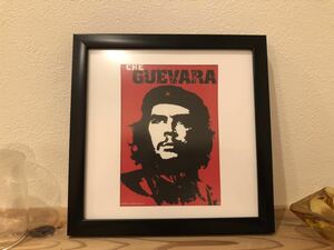 『チェ・ゲバラ 額装品』 フレーム付 送料198円 壁掛け キューバ 革命家 Che Guevara