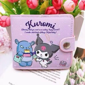 クロミ ミニ財布 折り財布 サンリオ キャラクター 子供用 キッズ財布 可愛い サンリオ 財布