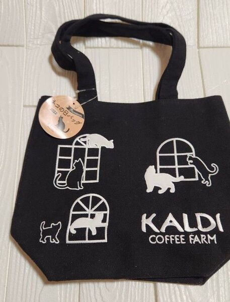 未使用 KALDI ネコの日バッグ トートバッグ 猫 ねこ カルディ