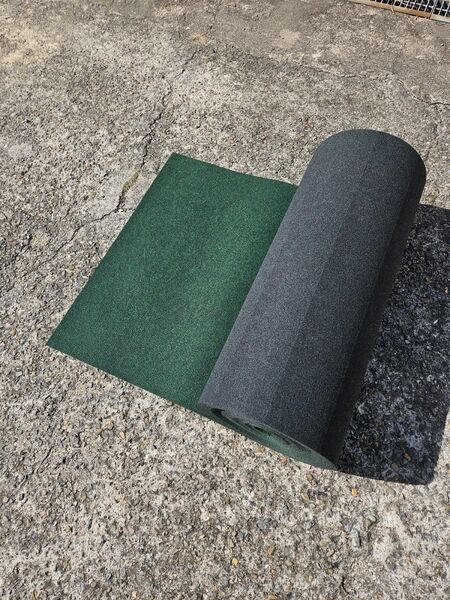 【新品】本格ポリエステル不織布 防草シート(グリーン) 巾1m×27m