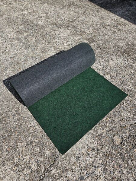 【新品】本格ポリエステル不織布 防草シート(グリーン) 巾1m×20m