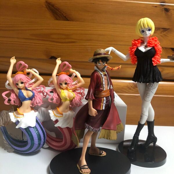 ワンピース フィギュア しらほし シンドリー 造形師×写真家 造形王頂上決戦 ルフィ15周年 4セット