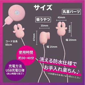 リラクゼーショングッズ 3点責め 18通りの振動パターン ローター