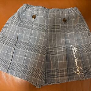 ALGY ハーフパンツ グレー チェック 150cm 子ども服 女の子