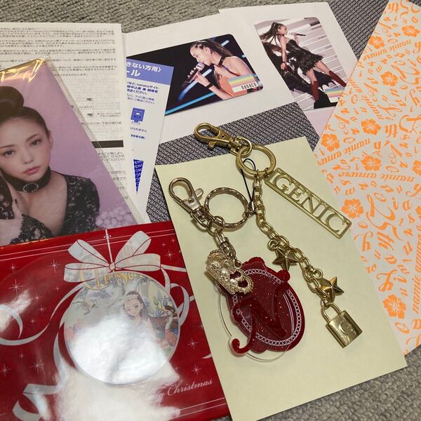 安室奈美恵 グッズセット キーホルダー GENIC ファンクラブ限定 継続特典 カード ポストカード マスクケース
