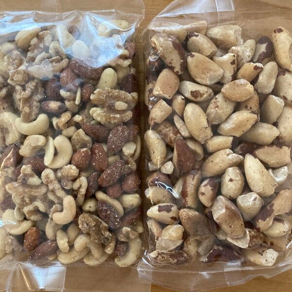 薫製ガーリックミックスナッツ塩味180g ブラジルナッツ200g
