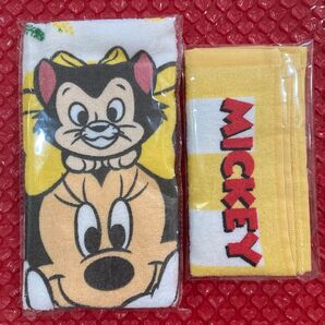disney ミッキー ミニー フィガロ フェイス ハンド タオル セット