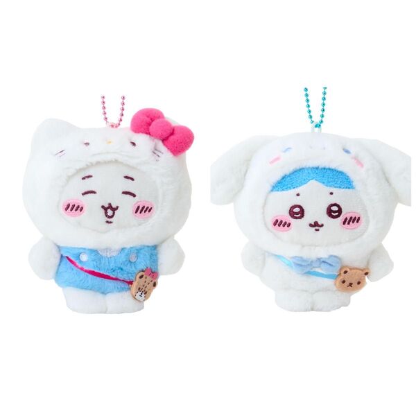 未開封 ちいかわ サンリオ キティちゃん ハチワレ シナモロール マスコットホルダー ハローキティ ぬいぐるみ 2個セット