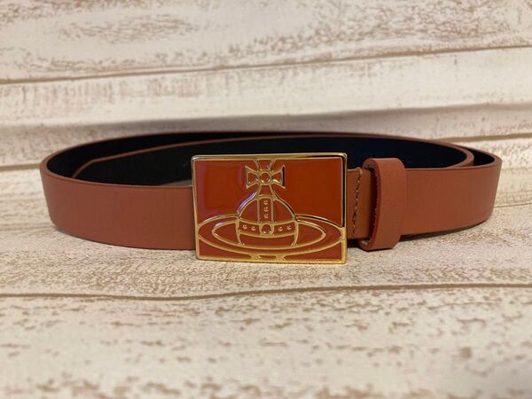 ヴィヴィアンウエストウッド Vivienne Westwood レザーベルト オレンジ系