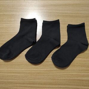 クーポンで200円引き 靴下 黒色 3足セット