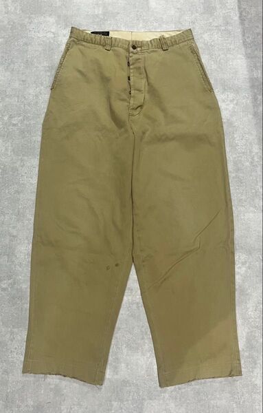 RRL 90s チノパン ベージュ 50Sサンプリング アメリカ軍 初期 3つ星 アメリカ製