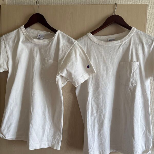 maid in USA T1011 チャンピオンTシャツ 白ポケットTシャツ2枚セット USA製