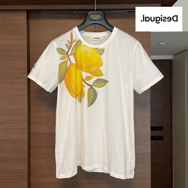 ☆Desigual デジグアル レモン檸檬柄 Tシャツ『F』☆