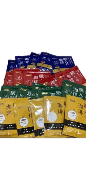 UCC 職人の珈琲 ドリップコーヒー 4種類 202604まで。5袋ずつ20袋^_^お試しに