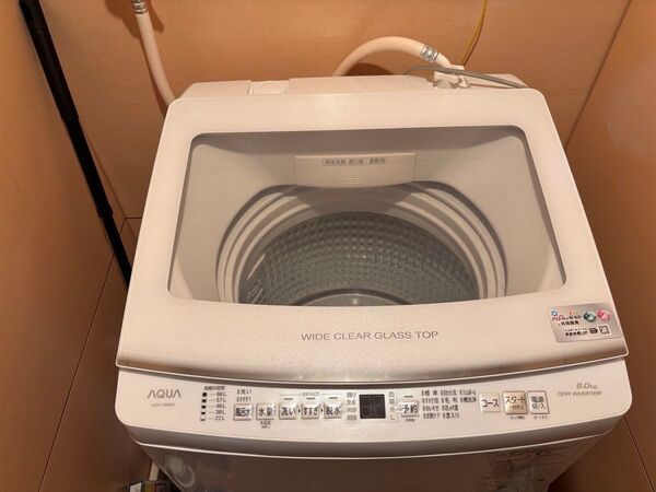 (直接引取時17000円)AQUA インバータ全自動洗濯機 9.0kg 2022年製(23年9月購入)