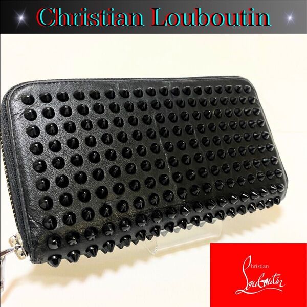 Christian Louboutinクリスチャンルブタンメンズ黒ブラック長財布