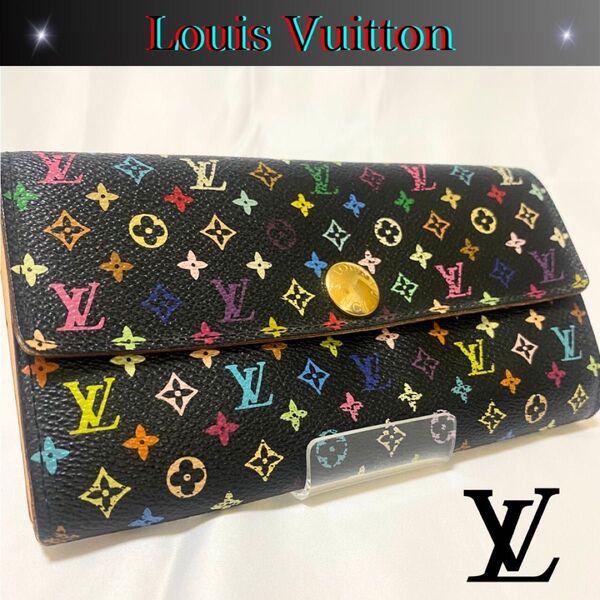 LOUIS VUITTON ルイヴィトン モノグラムマルチカラーポルトフォイユ サラ 長財布