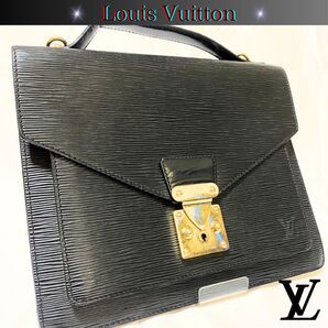 LOUIS VUITTON ルイヴィトン エピ モンソー ハンドバッグ ビジネスバッグM52122 セカンドバッグ