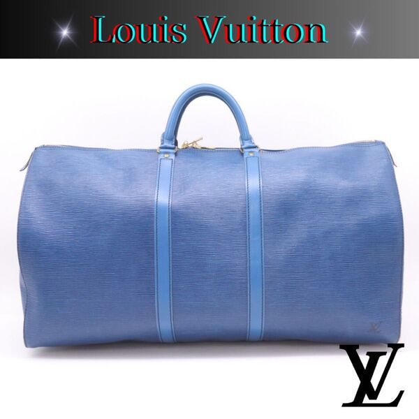 LOUIS VUITTON ルイヴィトン エピ キーポル55 レザー ボストンバッグ