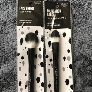 フェイスブラシ ファンデーションブラシ 2本セット