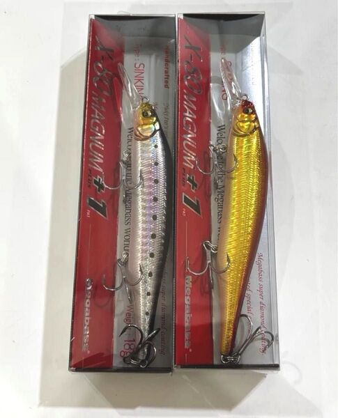 メガバス X-80マグナム+1 GG AKAKIN 赤金・GG IL IWASHI ILイワシ 115mm 18g