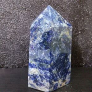 ソーダライト六角柱(約高110㍉横65㍉厚55㍉)天然石