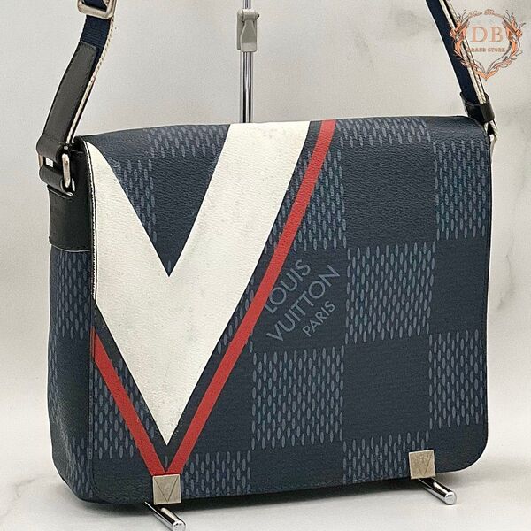 限定♪ ルイヴィトン ダミエ ラティテュード ディストリクトPM ショルダー 黒 Louis Vuitton メンズ バッグ V