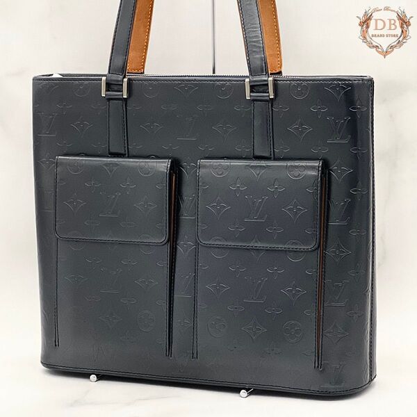 ルイヴィトン モノグラムマット ウィルウッド メタリックグレー トート 肩掛け Louis Vuitton レディース バッグ 黒