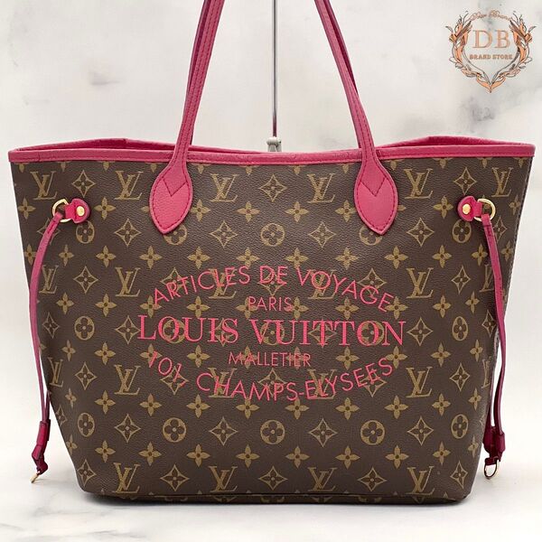 【限定品】ルイヴィトン ネヴァーフルMM イカットフラワー サマーコレクション ホットピンク LOUIS VUITTON バッグ