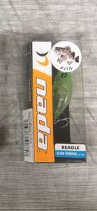 ★新品未使用★　Nada japan メバルミノー　BEAGLE SLOW SINKING 2.2g #CLEAR GREEN SILVER GLITTER