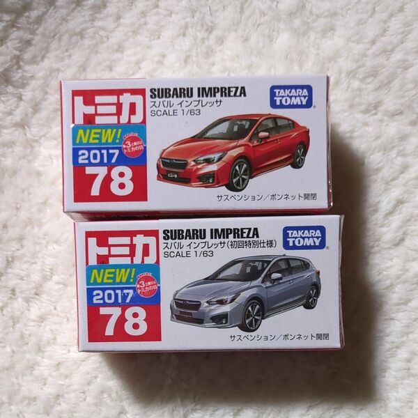 No.78 スバル インプレッサ (箱) (ノンスケール トミカ 879572)