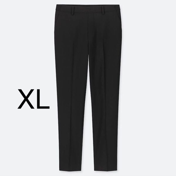 ユニクロ 極美品 EZYアンクルパンツ ブラック 黒 XL