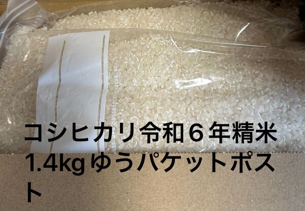 コシヒカリ 茨城県産 令和6年産 精米 1.4kg 保冷庫保存