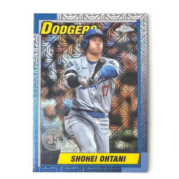 大谷翔平 2025 topps Chrome mojo 35周年リフラクター