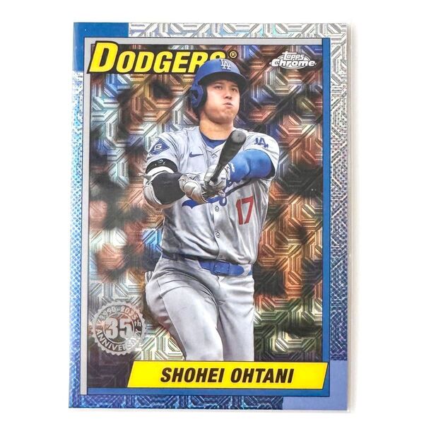 大谷翔平 2025 topps Chrome mojo 35周年リフラクター