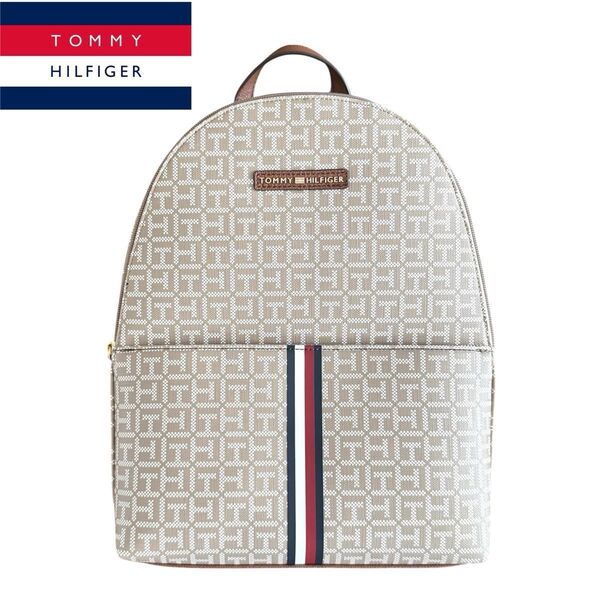 Tommy Hilfiger リュック ベージュ THロゴ 未使用