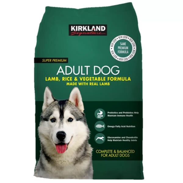 コストコ カークランドシグネチャー 成犬用ドッグフード 18.14kg ラム,ライス,ベジタブル