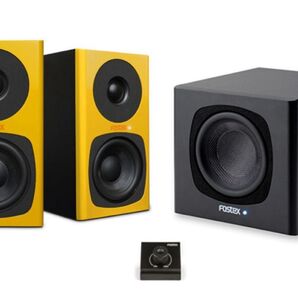 FOSTEX フォステクス 2.1ch ハイクオリティー・コンパクト・スピーカー・セット HQ-3 MUSTARD YELLOW