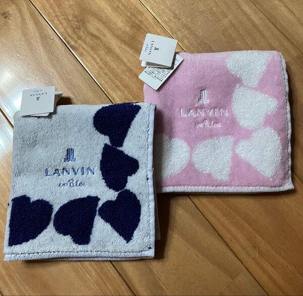 ランバンonブルー タオルハンカチ 2枚 「新品」サイズ 25×25cm
