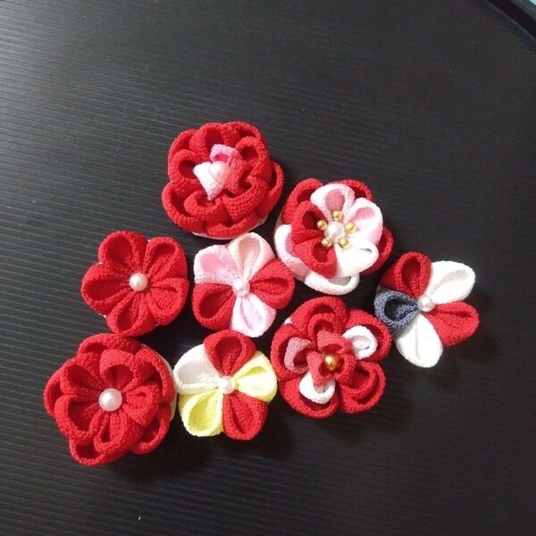つまみ細工 お花パーツ30