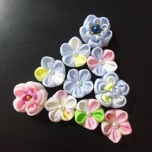つまみ細工 お花パーツ32