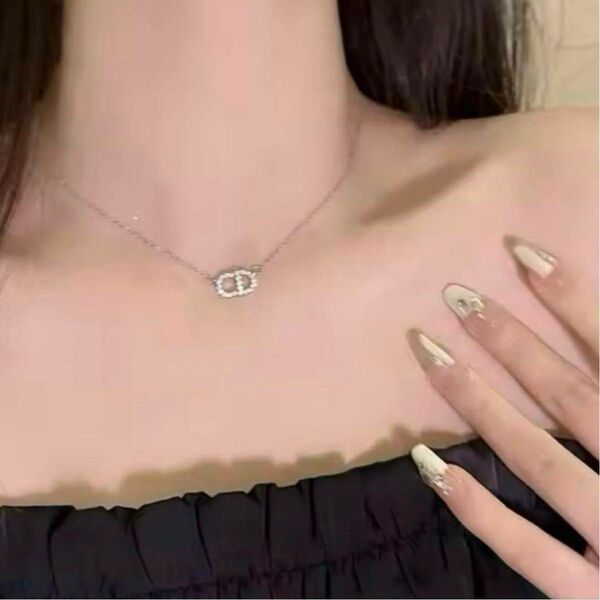 韓国通販 cd ネックレス シンプルネックレス ネックレス アクセサリー チェーン 韓国 チャーム ペンダント