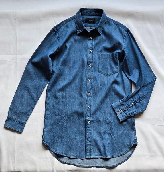 Collective MEN'S BIGI コレクティブ シャンブレー ワークシャツ インディゴ シャツ メンズビギ タケオキクチ