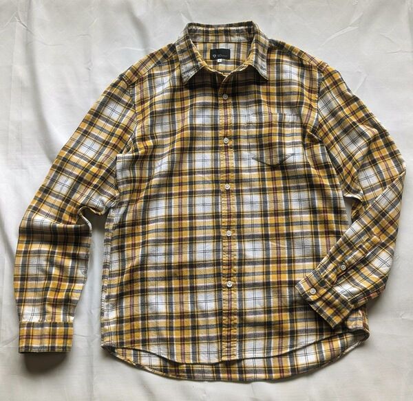 TAKEO KIKUCHI THE SHOP TK MIXPICE チェック ネルシャツ ワークシャツ 黄色 シャツ タケオキクチ