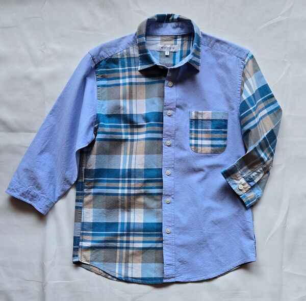 THE SHOP TK タケオキクチ 切り替え パッチワーク チェック タータン oxford シャツ TAKEO KIKUCHI